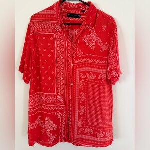 ALL SAINTS Men’s button up shirt size large